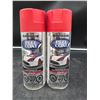 Image 3 : Rust-Oleum Peel Coat Reversible Coating Spray Paint – Matte Red, 312g Each