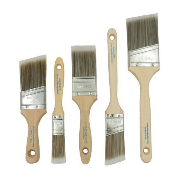 ProStar Professional 4-Piece Paintbrush Set for All Paint Types