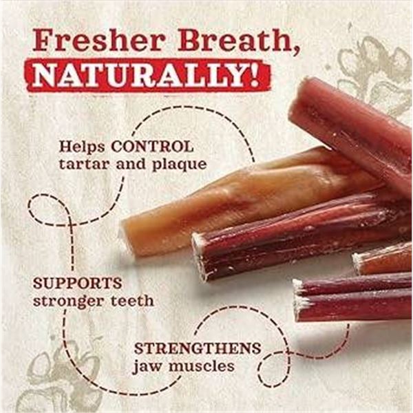 Premium Natural Dog Chews – Bully Sticks – Pack of 5