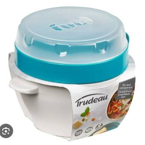 Trudeau 16 Oz (470 mL) Lunch Bowl with Dry Food Compartment