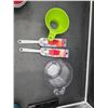 Image 2 : Kitchen Tools Featuring Measuring Cup, Funnel, and Silicone Brushes