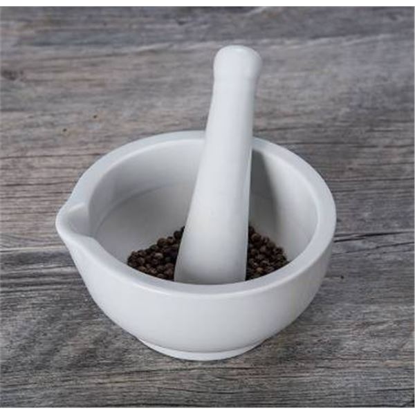 Danesco Cordon Bleu Ceramic Mortar and Pestle, Model 900027XWH