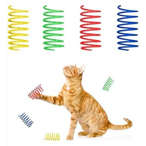Catit Plastic Springs Cat Toy Set, 40 Count