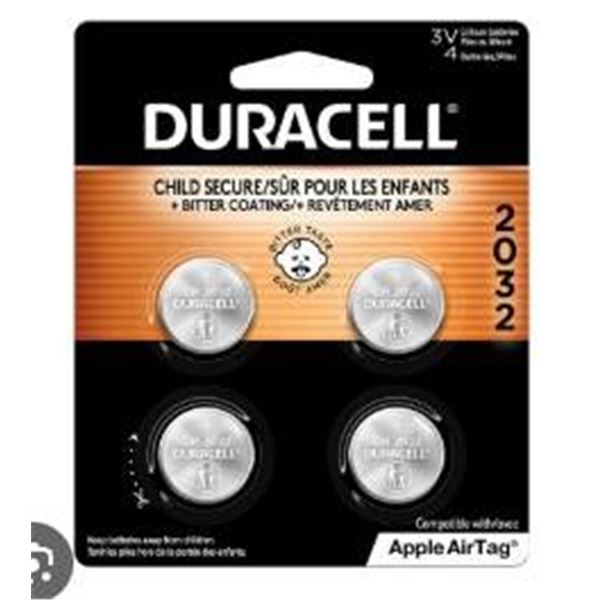 2x 4 pc – Duracell 3V Lithium Coin Batteries CR2032