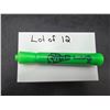 Image 2 : Lot of 12 Mr. Sketch Scented Green Marker/Highlighters