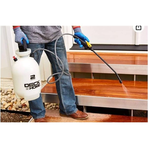 Deck & Home Universal Sprayer for Cleaning, Sealing & Killing Weeds, 2 Gallon
