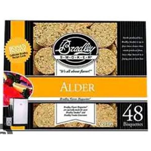 Bradley Smoker Alder Flavor Bisquettes – 48 Count