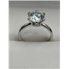 Image 1 : $1710 APPRAISED 3.0 CARAT SOLITAIRE .925 ENGAGEMENT RING