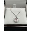 Image 1 : $1585 APPRAISED 2.0 CARAT MULTI STONE MOISSANITE PENDANT AND CHAIN
