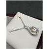 Image 4 : $1585 APPRAISED 2.0 CARAT MULTI STONE MOISSANITE PENDANT AND CHAIN