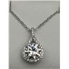 Image 6 : $1585 APPRAISED 2.0 CARAT MULTI STONE MOISSANITE PENDANT AND CHAIN