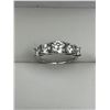 Image 7 : $2100 APPRAISED 3.6 CARAT .925 SILVER ANNIVERSARY RING