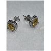 Image 5 : $1250 APPRAISED 2.0 CARAT YELLOW MOISSANITE EARRING SET