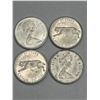Image 3 : 4 -Canada 25-Cent SILVER Coins, 1967 Centennial Edition
