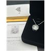 Image 3 : $7560 APPRAISED 20.0CARAT ROUND BRILLIANT CUT SOLITAIRE PENDANT & CHAIN