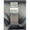 Image 5 : Boss Automatic Watch with Skeleton Dial and Stainless Steel Mesh Band