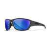 Image 1 : Wiley X WX Climb Matte Grey Frame with Captivate Polarized Blue Mirror Lenses