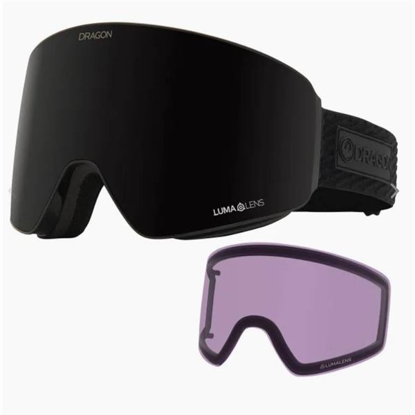 Dragon PXV Snow Goggles with Bonus Lens, Midnight + LL Violet