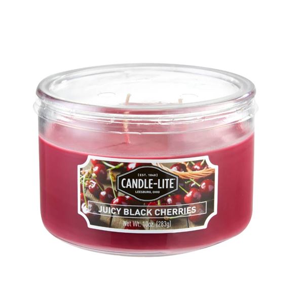 Lot of 5 Candle-Lite Company Juicy Black Cherries 10 oz Candles