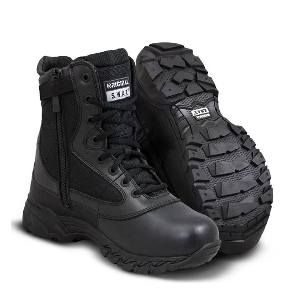 Original S.W.A.T. Chase 9-Inch Waterproof Side-Zip Boots, Wide Width, Size 8, Black