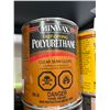 Image 2 : Lot of Assorted Wood Finish, Polyurethane, and Paint Products by Minwax, Watco, and Co-Op
