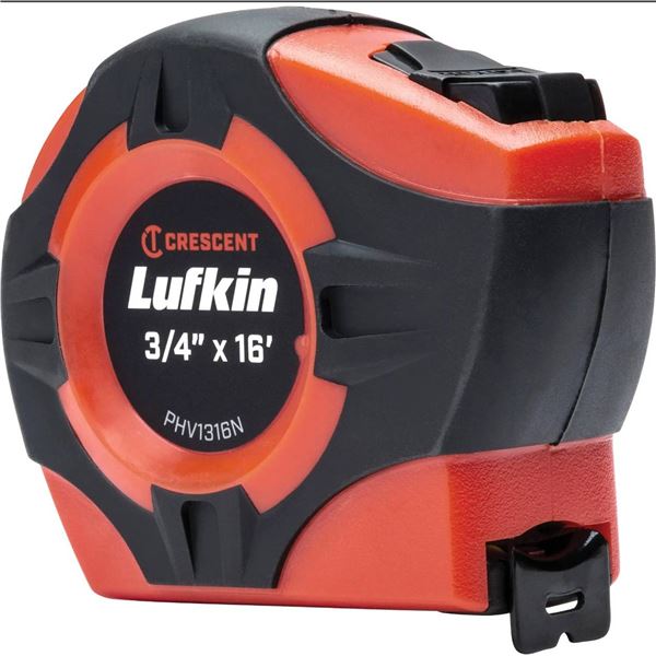 Lot of 2 Crescent Lufkin 3/4 in x 16 ft Tape Measures
