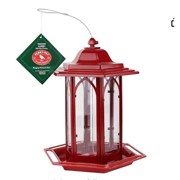 Perky Pet GAZ02 Brick Red Gazebo Feeder