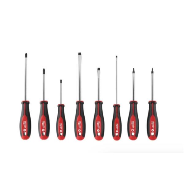 Milwaukee 8-Piece High-Leverage Magnetic Tip Screwdriver Set