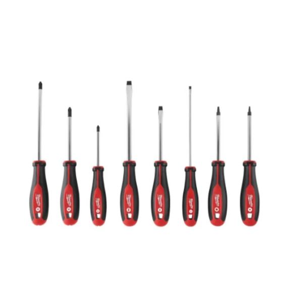 Milwaukee 8-Piece High-Leverage Magnetic Tip Screwdriver Set