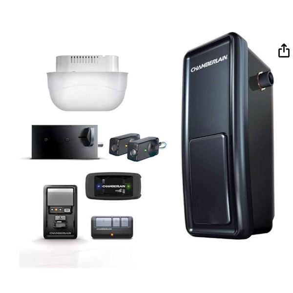 Globe 3 Inch LED Recessed Lights and Chamberlain RJ020C Smart Garage Door Opener