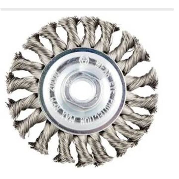 Norton 39020 Wire Wheel Brush, 4-inch, Stainless Steel