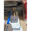 Image 3 : Eaton 15-Amp 125-Volt 3-Wire Yellow Grounding Plug + 2 Grey Multi-plugs