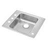 Image 1 : Elkay DRKAD2522552LM 18 Gauge Stainless- Steel 25 Inch x 22 Inch x 5.Single Bowl Top Mount Sink