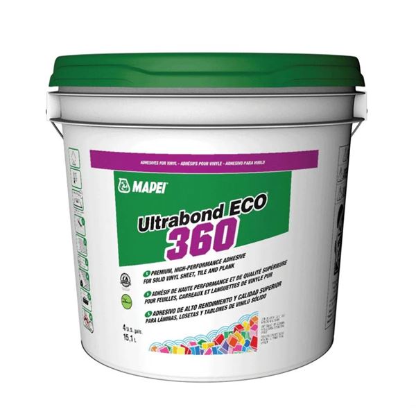 Mapei Ultrabond ECO 360 Adhesive, 4 U.S. Gallons (15.1 Liters)
