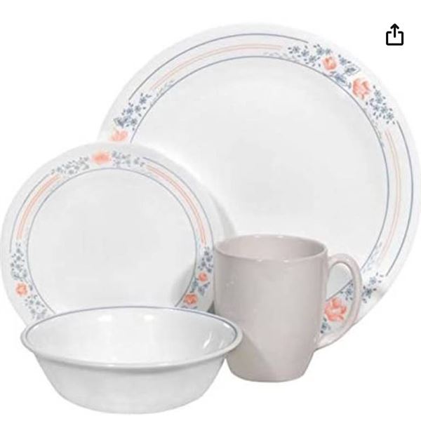 Corelle Livingware 16 piece Dinnerware Set, Service for 4, Apricot Grove