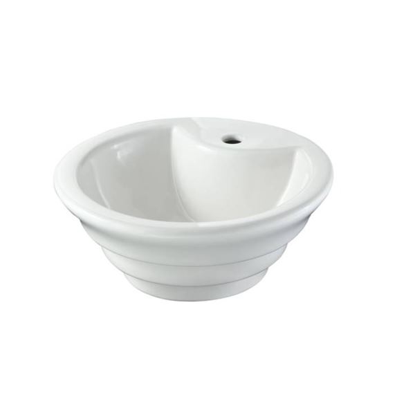 Project Source Vessel Sink18.11″ x 18.11″ x 7.6″ with White Finish, Model