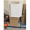 Image 2 : Pallet Lot of NEW White Corner Kitchen Cabinets