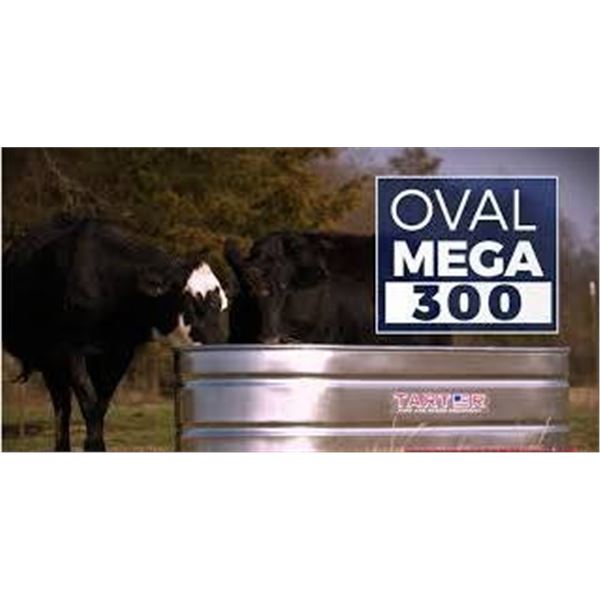 Tarter Oval Mega 300 Gallon Galvanized Steel Livestock Trough
