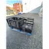 Image 3 : Pallet of 13 Folding Totes in Black Plastic