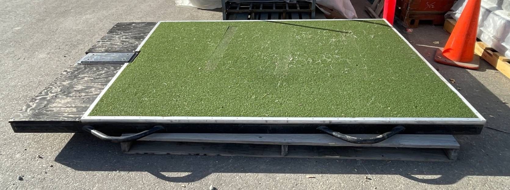 Turfski Ramp Portable Ramp With Artificial Turf Surface and Steel Frame Edging