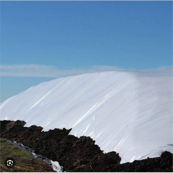 HITECH Plastics Black/White Silage Tarp Rolled-  5 Mil Thickness 66 ft x 150 ft