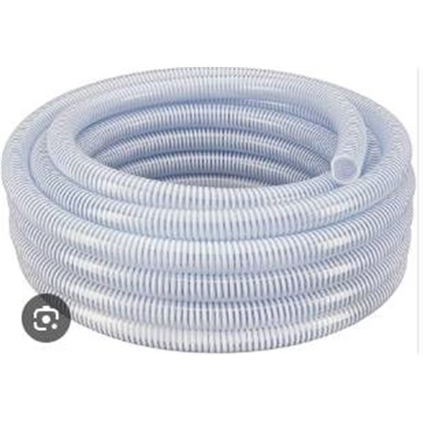 100ft of 2-Inch White Corrugated fluid Pipe for Industrial Use