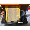 Image 2 : Strong Box Plastic Storage Container, 27 Gallons, Yellow/Black