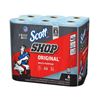 Image 1 : Scott Shop Paper Towel Rolls, Multi-Purpose, Blue, 6-pk