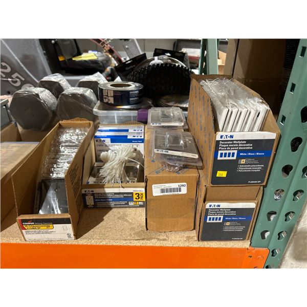 Lot of Assorted Electrical Components and Cooper Wiring Devices