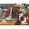Image 1 : Lot of Assorted Plumbing Supplies Including Mixer, Tub Spout, Repair Kits, and Flange Stacker Kit