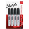 Image 1 : Sharpie Permanent Markers Pack of 4, (Chisel Tip, Black Ink) Lot of 6