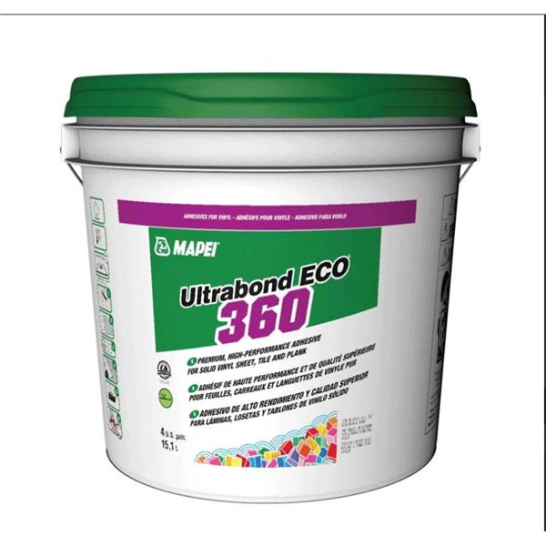 Mapei Ultrabond ECO 360 Adhesive, 4 U.S. Gallons (15.1 Liters)