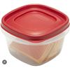 Image 1 : Lor of Assorted Sized Rubbermaid Easy Find Lids Food Storage Containers Set of 2 with 6 Pieces Each