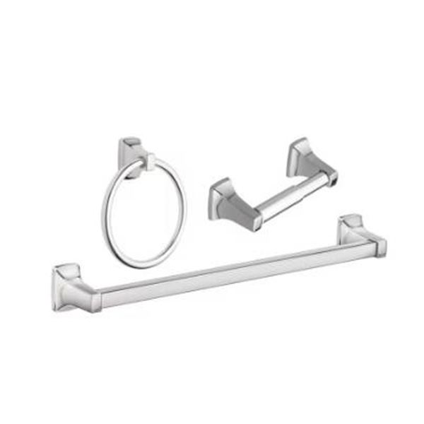 Moen Adler YB0193CH 3-Piece Bath Accessory Kit